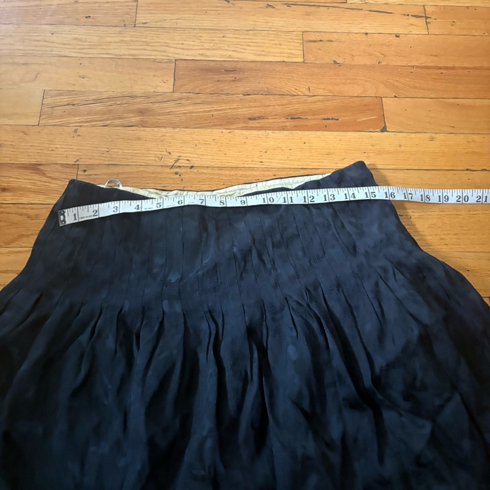 Kay Unger Blue Leopard Silk Skirt Size 10 - Picture 3 of 6